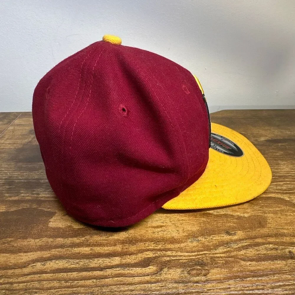 Washington Redskins Hat New Era‎ 59Fifty NFL SnapBack Fitted 6 3/8 Burgundy Gold